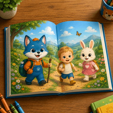 Finished personalized storybook