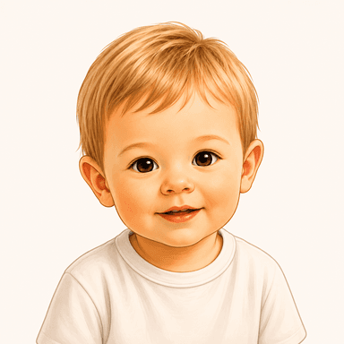 Illustrated child character