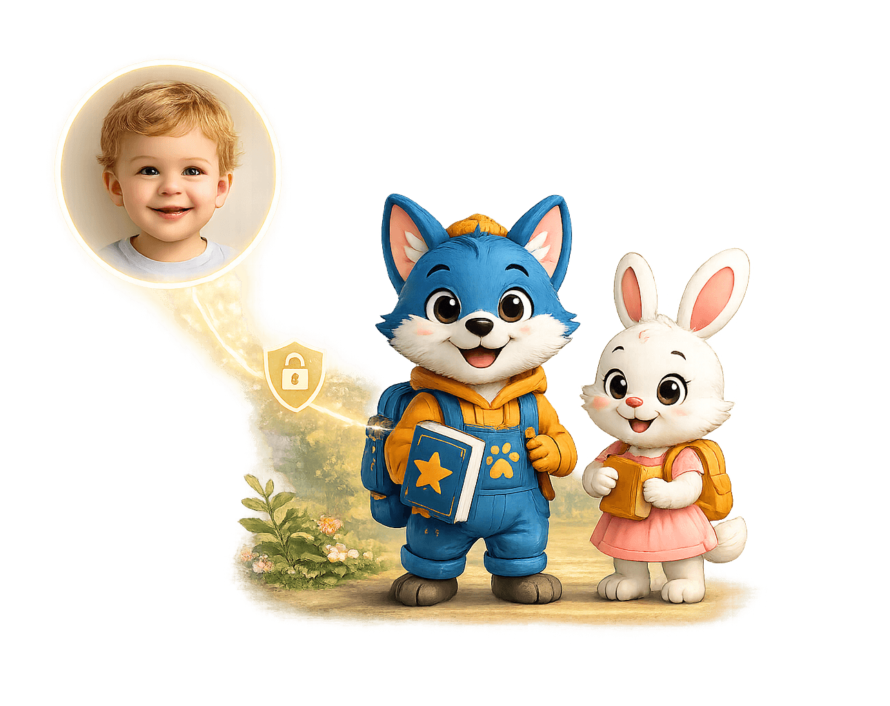 Zuki and Hoppy illustration
